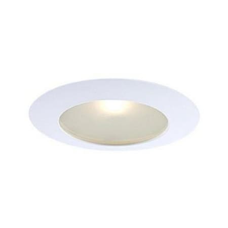 Gorgeousglow 6 in. Flat Shower Recessed Lighting Trim, White GO769022